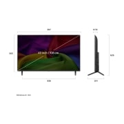 LG 43 inch LG NANO 4K UHD AI NU80 Smart TV 2026, 43NU800B3LC, thumbnail 3