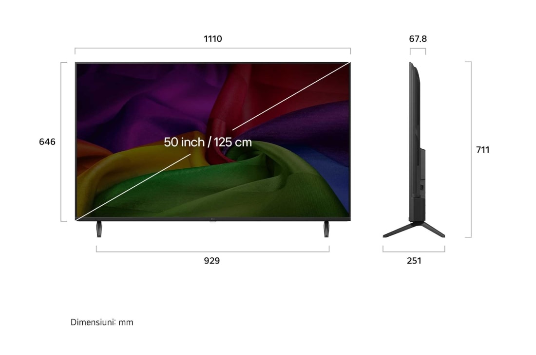 LG 50 inch LG NANO 4K UHD AI NU80 Smart TV 2026, 50NU800B3LC, thumbnail 3