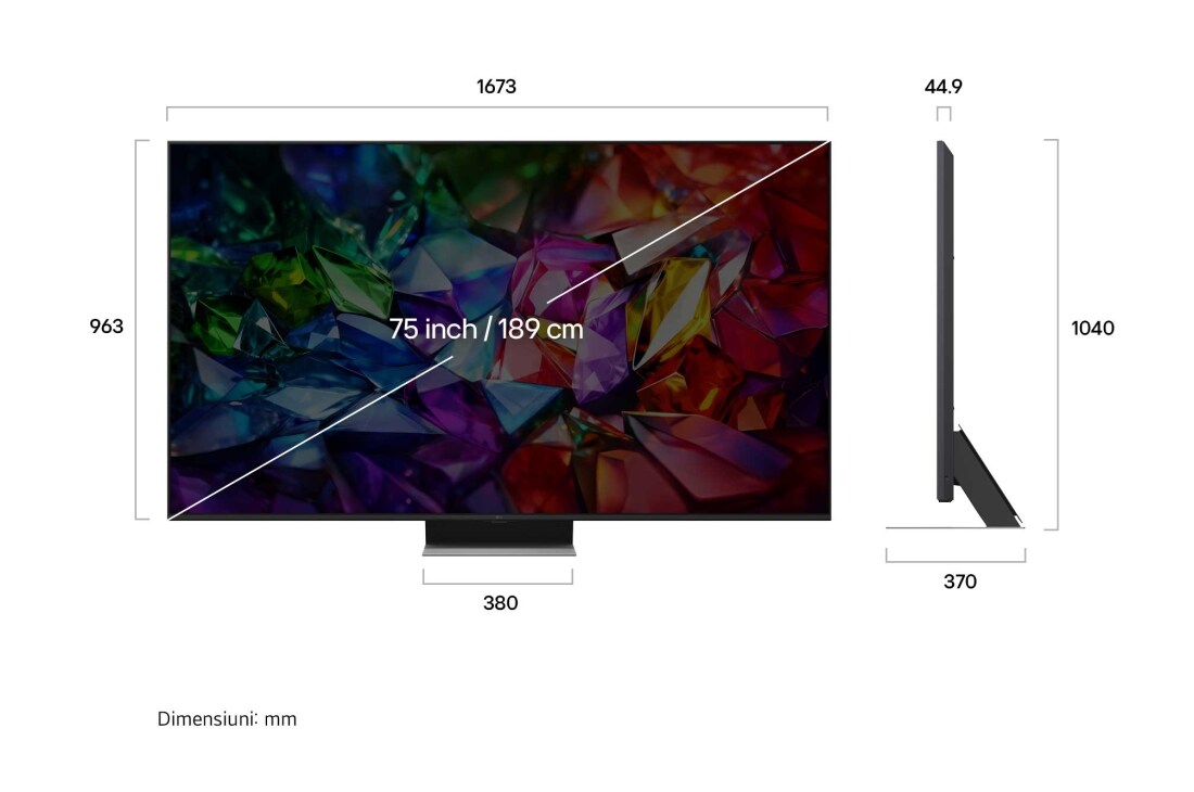 LG 75 inch LG Micro RGB evo AI MRGB96 4K Smart TV 2026 , 75MRGB96B3B, thumbnail 3