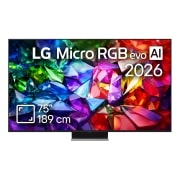 LG 75 inch LG Micro RGB evo AI MRGB96 4K Smart TV 2026 , 75MRGB96B3B, thumbnail 1