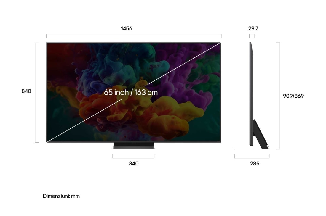 LG 65 inch LG QNED evo AI QNED87 Mini LED 4K Smart TV 2026, 65QNED87B3A, thumbnail 3