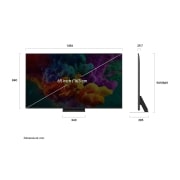 LG 65 inch LG QNED evo AI QNED87 Mini LED 4K Smart TV 2026, 65QNED87B3A, thumbnail 3