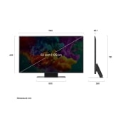 LG 50 inch LG QNED evo AI QNED87 Mini LED 4K Smart TV 2026, 50QNED87B3A, thumbnail 3