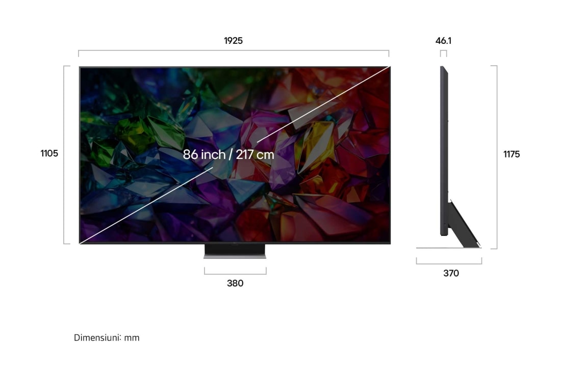 LG 86 inch LG Micro RGB evo AI MRGB96 4K Smart TV 2026 , 86MRGB96B3B, thumbnail 3