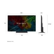 LG 55 inch LG QNED83 evo AI Mini LED 4K Smart TV 2026, 55QNED83B3A, thumbnail 3