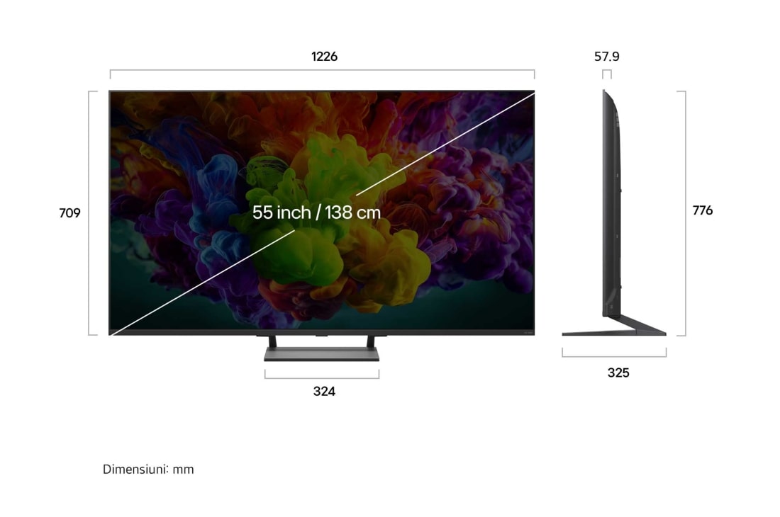 LG 55 inch LG QNED93 evo AI Mini LED 4K Smart TV 2026, 55QNED93B6A, thumbnail 3