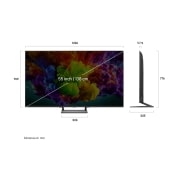 LG 55 inch LG QNED93 evo AI Mini LED 4K Smart TV 2026, 55QNED93B6A, thumbnail 3