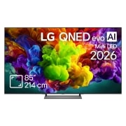 LG 85 inch LG QNED93 evo AI Mini LED 4K Smart TV 2026, 85QNED93B6A, thumbnail 1