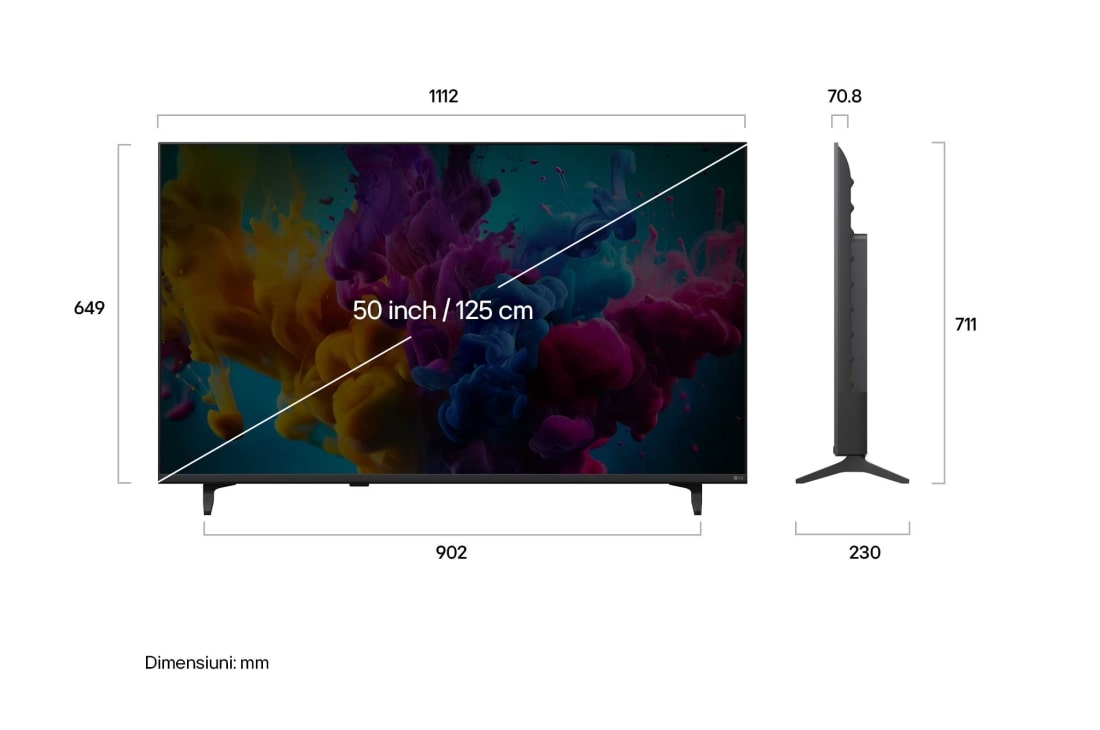 LG 50 inch LG QNED8M evo AI Mini LED 4K Smart TV 2026, 50QNED8MB6C, thumbnail 3