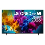 LG 75 inch LG QNED8M evo AI Mini LED 4K Smart TV 2026, 75QNED8MB6A, thumbnail 1