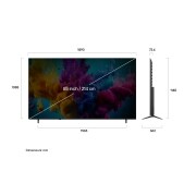 LG 86 inch LG QNED evo AI QNED8M Mini LED 4K Smart TV 2026, 85QNED8MB6A, thumbnail 3