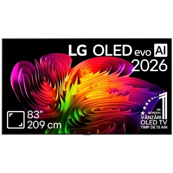 83 inch Wallpaper TV LG OLED evo AI W6 4K Smart TV 2026