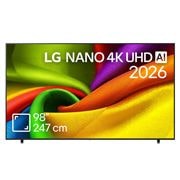 LG 98 inch LG NANO 4K UHD AI NU90 Smart TV 2026, Poza frontala 98NU90, 98NU900B6LB, thumbnail 1