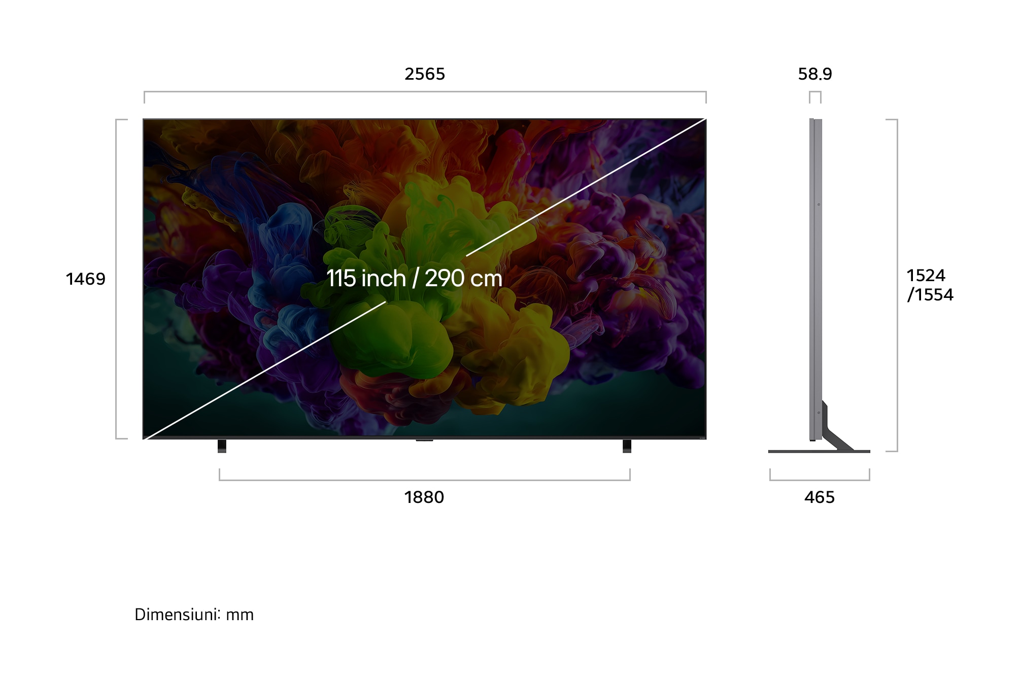 LG 115 inch LG QNED93 evo AI Mini LED 4K Smart TV 2026, 115QNED93B6, thumbnail 3