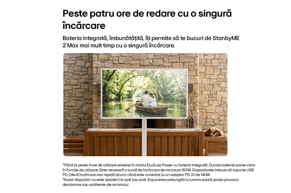 LG Televizor LG StanbyME 2 MAX, 2026, 32'', Procesor α8 AI 4K, Ecran tactil super portabil, 32LX6BPGA, thumbnail 6