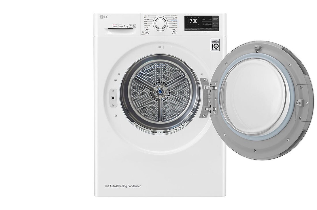 LG Uscător pompă de căldură Dual Inverter | 9kg | Clasa A+++ | Condensator curățare automată | EcoHybrid | ThinQ™ | Alb, RC90U2AV4Q, thumbnail 12