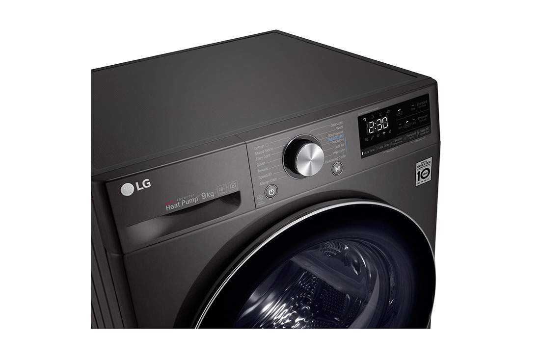 LG Uscător pompă de căldură Dual Inverter | 9kg | Clasa A+++ | Condensator curățare automată | Allergy Care | ThinQ™ | Gri închis, RC90V9JV2Q, thumbnail 5