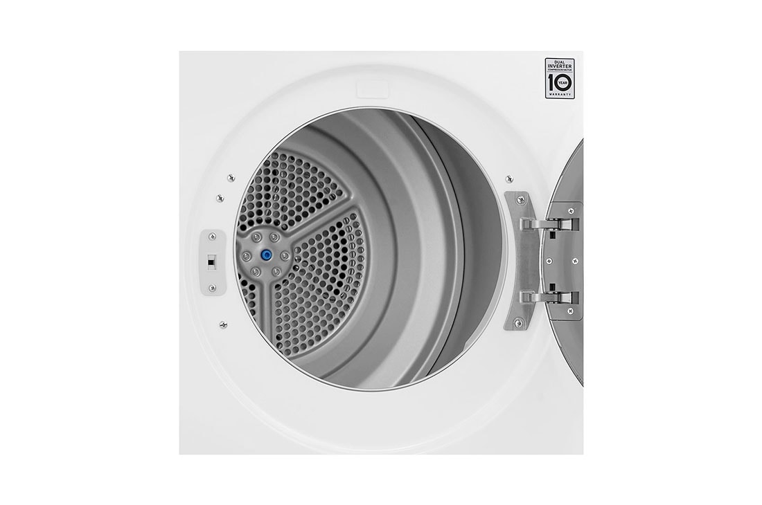 LG Uscător pompă de căldură, Dual Inverter, 9kg, Clasa A++, ThinQ™, Alb, Cut image with door open, RH90V5AV6Q, thumbnail 5