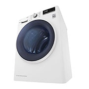 LG Uscător pompă de căldură, Dual Inverter, 9kg, Clasa A++, ThinQ™, Alb, Right perspective image, RH90V5AV6Q, thumbnail 9