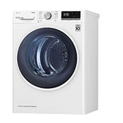 LG Uscător pompă de căldură, Dual Inverter, 9kg, Clasa A++, ThinQ™, Alb, Right side view , RH90V5AV6Q, thumbnail 12