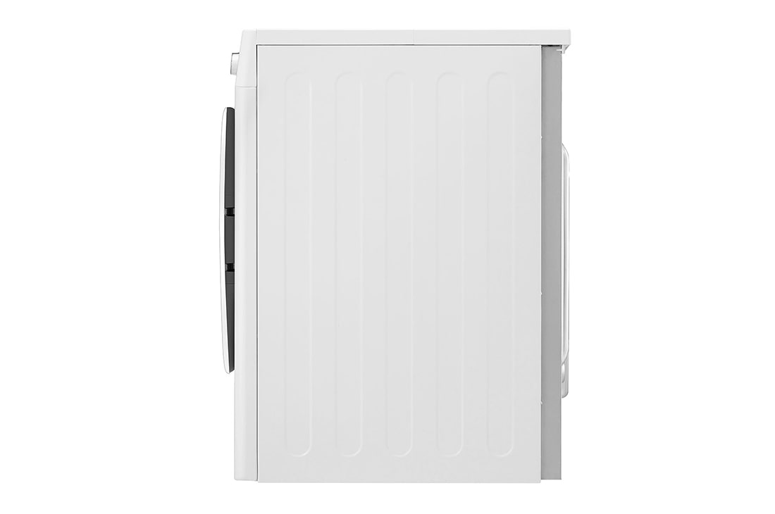 LG Uscător de rufe cu pompă de căldură, Dual Inverter, 8kg, Clasa D, EcoHybrid™, ThinQ™, Alb, Side view, RH80V3AV6N, thumbnail 13