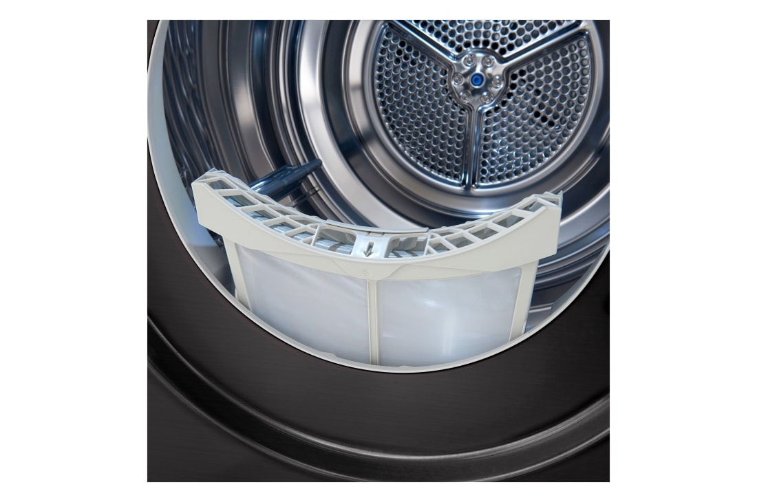 LG Uscător cu pompă de căldură, Dual Inverter, 9kg, Clasa C, Allergy Care, ThinQ™,  Gri inchis, RH90V9JV2N, thumbnail 7