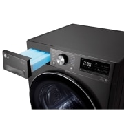 LG Uscător cu pompă de căldură, Dual Inverter, 9kg, Clasa C, Allergy Care, ThinQ™,  Gri inchis, RH90V9JV2N, thumbnail 10