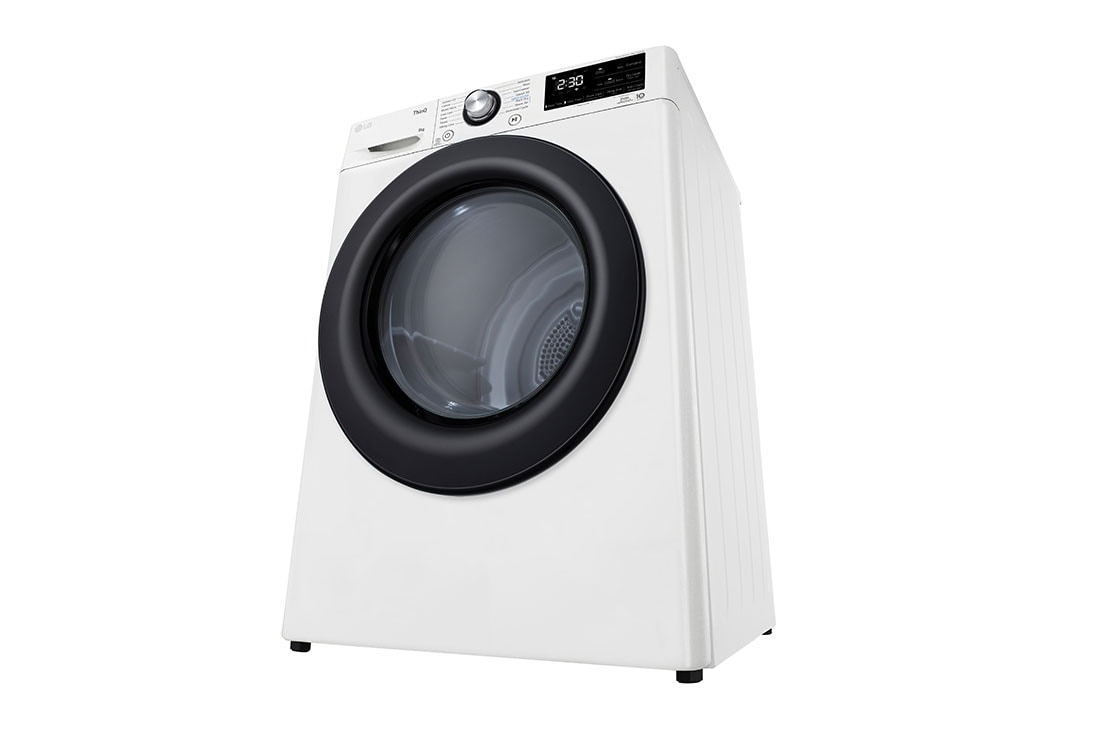 LG Uscător de rufe cu pompă de căldură, Dual Inverter, 8kg, EcoHybrid™, ThinQ™, Alb, Side view, RH80V3AVBN, thumbnail 13