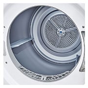 LG Uscător de rufe cu pompă de căldură, Dual Inverter, 8kg, EcoHybrid™, ThinQ™, Alb, Cut image front view, RH80V3AVBN, thumbnail 4