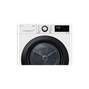 LG Uscător de rufe cu pompă de căldură, Dual Inverter, 8kg, EcoHybrid™, ThinQ™, Alb, Cut image with front view, RH80V3AVBN, thumbnail 6