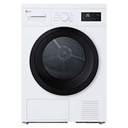 LG Uscător de rufe cu pompă de căldură, 8 kg, seria 2, alb, vedere frontală a uscătorului cu pompă de căldură de 10 kg - Senzor uscat, R290 {RHA1009NWK}, RHX1009NWK, thumbnail 1
