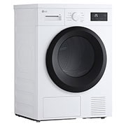 LG Uscător de rufe cu pompă de căldură, 8 kg, seria 2, alb, imagine cu partea stângă a uscătorului (vedere laterală stânga), RHX1009NWK, thumbnail 13
