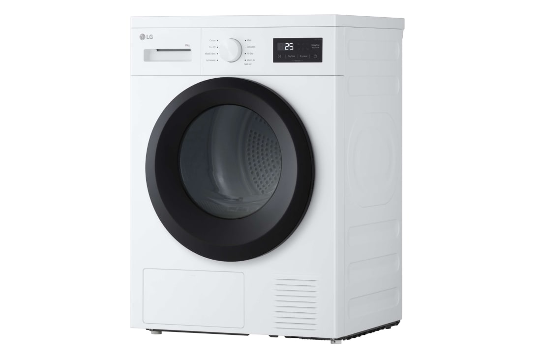 LG Uscător de rufe cu pompă de căldură, 8 kg, Clasa D, RHA1008NWK, thumbnail 4