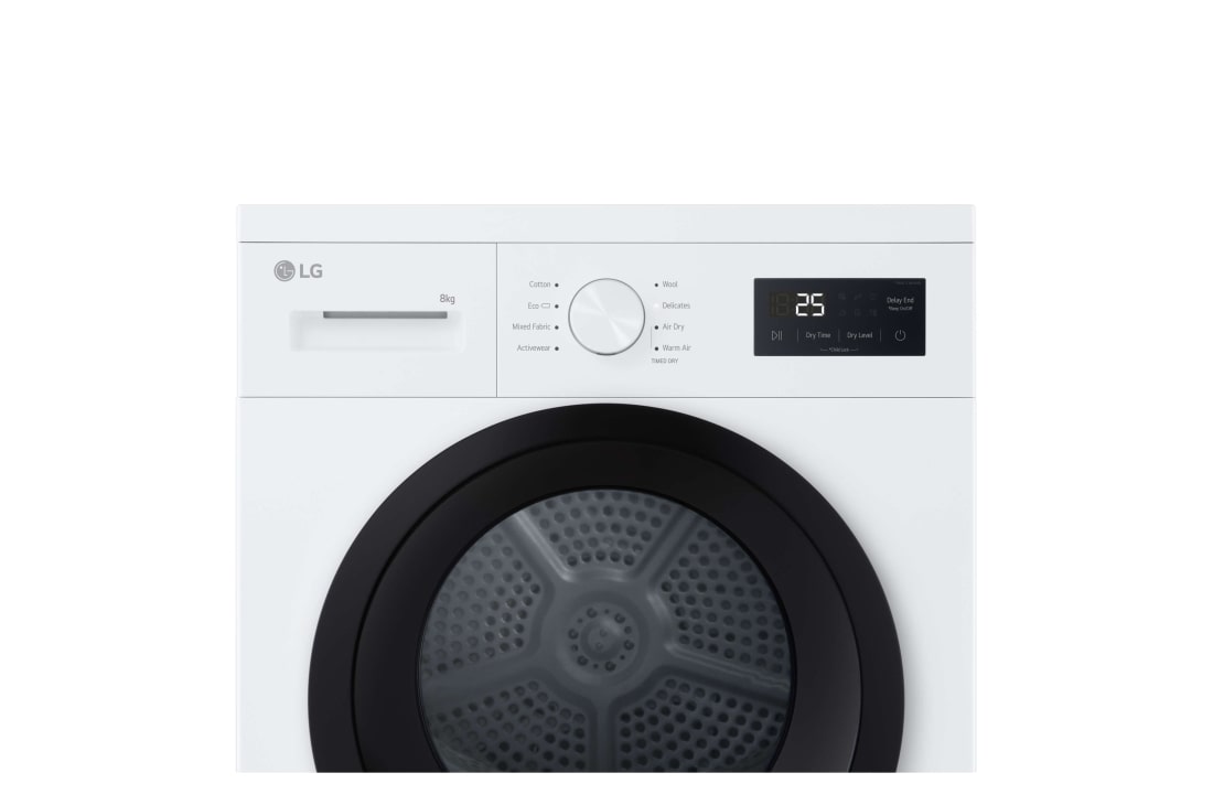 LG Uscător de rufe cu pompă de căldură, 8 kg, Clasa D, RHA1008NWK, thumbnail 7