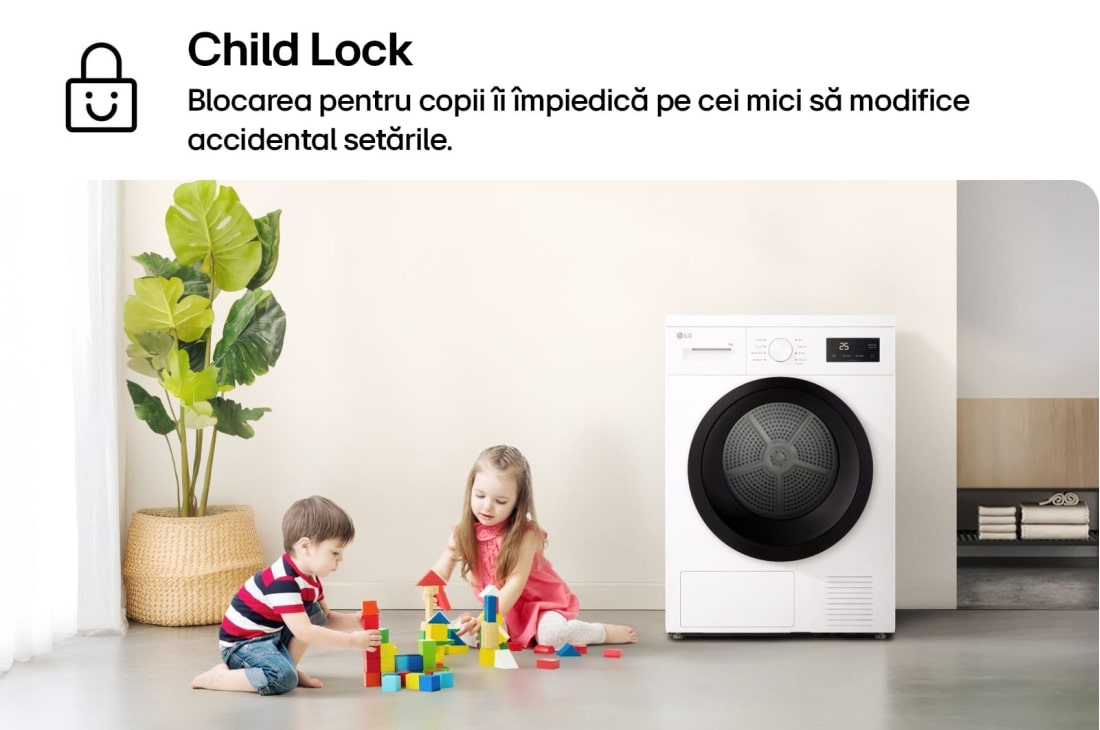 LG Uscător de rufe cu pompă de căldură, 8 kg, Clasa D, RHA1008NWK, thumbnail 11