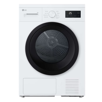 vedere frontală a uscătorului cu pompă de căldură de 10 kg - Senzor uscat, R290 RHA1008NWK