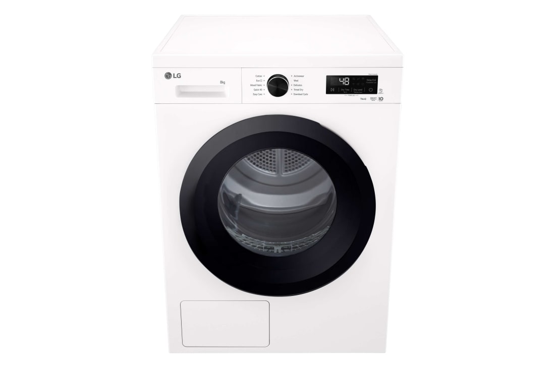 LG Uscător cu pompă de căldură, 8 kg, Condensator cu autocurățare, Sensor Dry, Filtru de scame dublu, RHX1008NWK, thumbnail 6