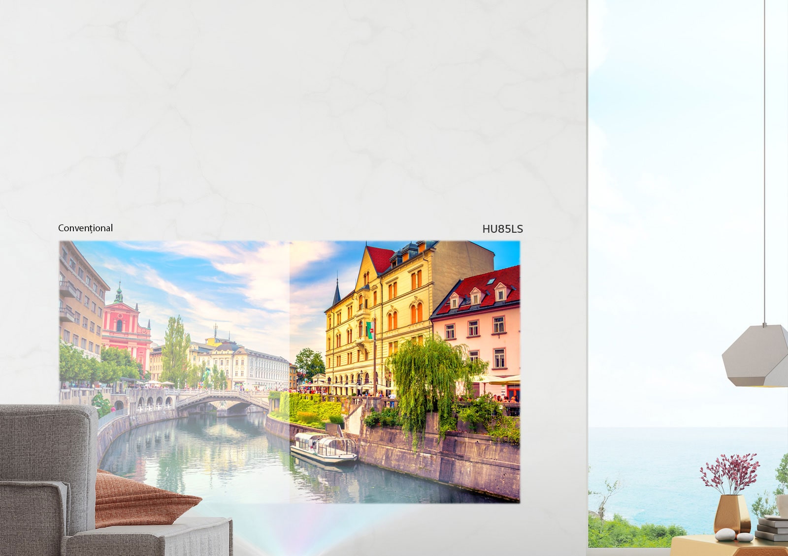 Nu este necesară utilizarea de draperii pentru a întuneca spațiul