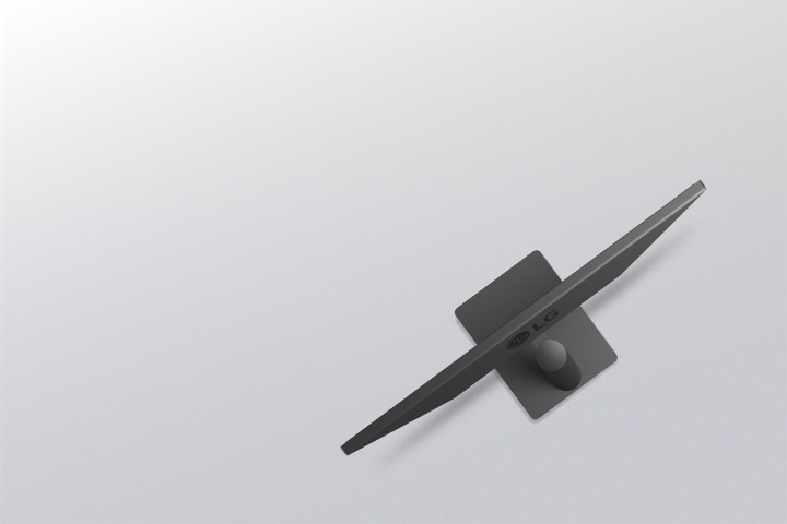 Bočni prikaz monitora ilustruje prilagođavanje nagiba, a obrisi koji se preklapaju prikazuju raspon ergonomskog kretanja.	