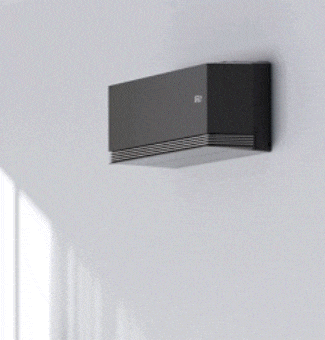 Animacija LG klima-uređaja koja prikazuje AI Air, koji automatski prilagođava protok vazduha radi udobnosti korisnika.