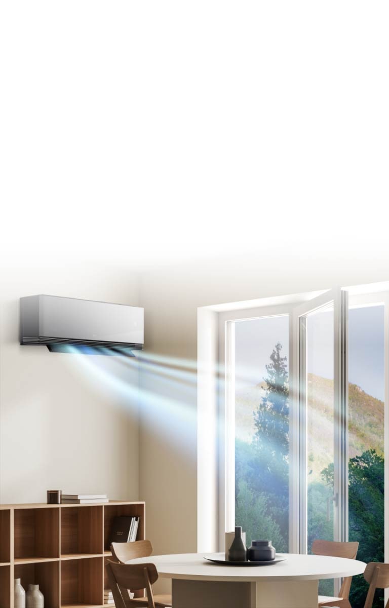 LG klima sa detekcijom otvaranja prozora smanjuje rad kada se prozor otvori radi provetravanja kako bi štedela energiju.