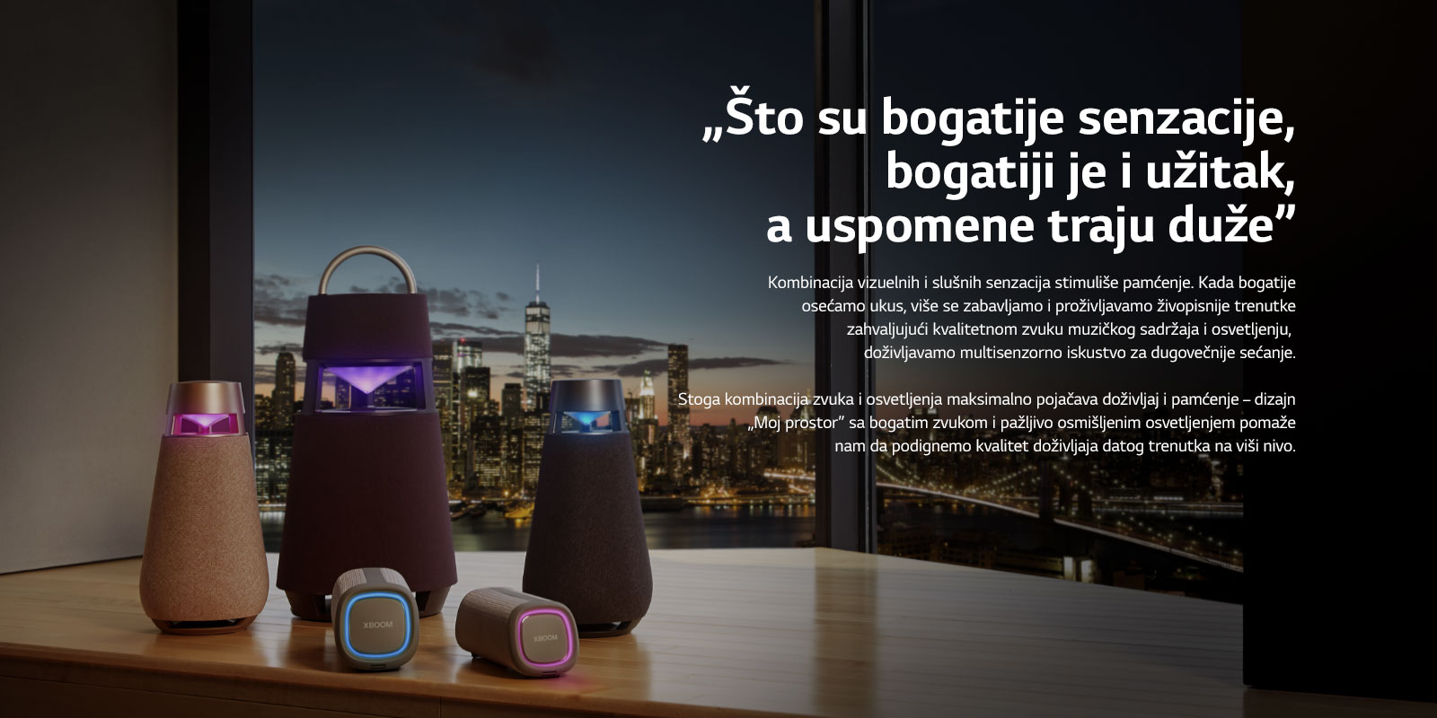 Slika porodice XBOOM proizvoda.