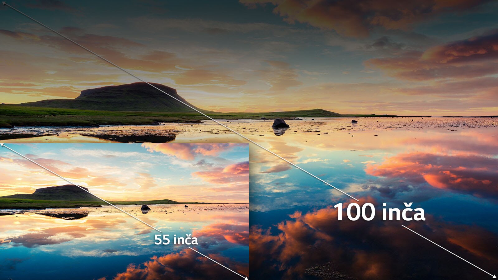 Užitak u gledanju do veličine od 100 inča<br>1