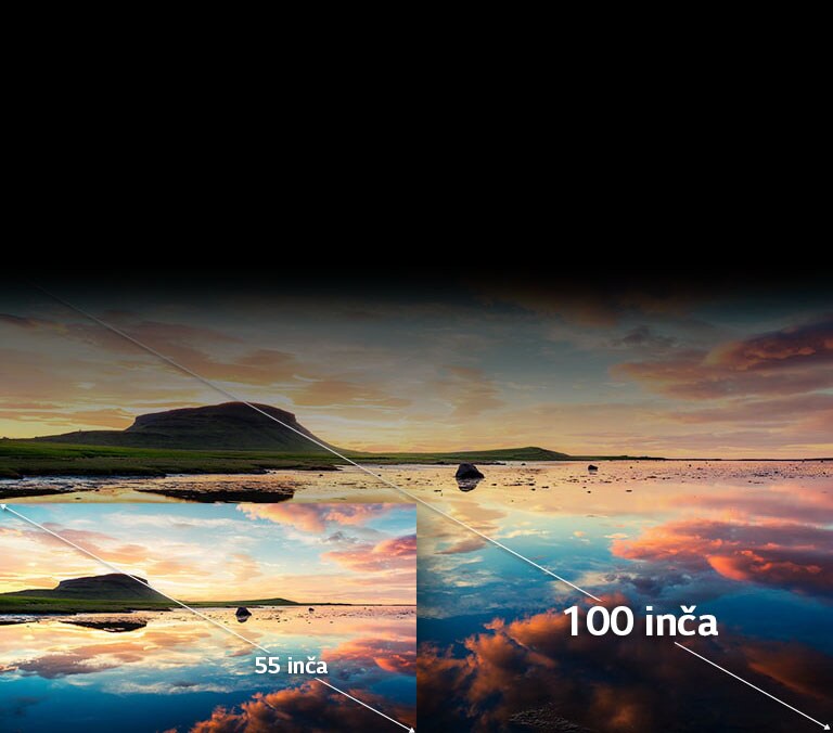 Užitak u gledanju do veličine od 100 inča<br>2