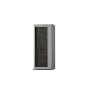 LG R32 Monobloc S II, 1Ø, 9kW, LG R32 Monobloc S II (HM051MRS UA40) crnog dizajna sa velikim prednjim ventilatorom i horizontalnim lamelama.	, HM091MRS UA40, thumbnail 5