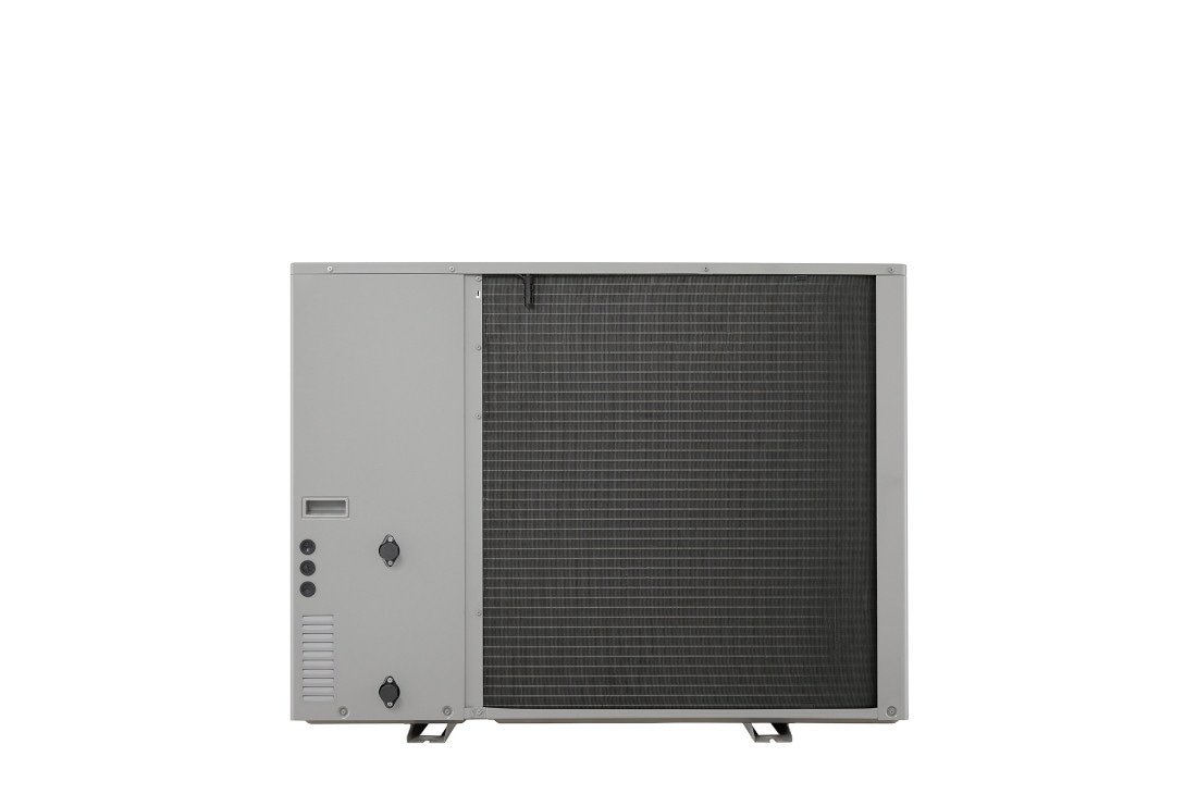 LG R32 Monobloc S II, 3Ø, 16kW, LG R32 Monobloc S II (HM163MRS UB40) crnog dizajna sa velikim prednjim ventilatorom i horizontalnim lamelama.	, HM163MRS UB40, thumbnail 4