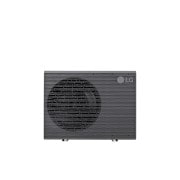 LG R32 Monobloc S II, 3Ø, 16kW, LG R32 Monobloc S II (HM163MRS UB40) crnog dizajna sa velikim prednjim ventilatorom i horizontalnim lamelama.	, HM163MRS UB40, thumbnail 1