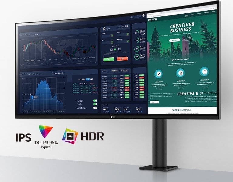 Uređujte i pokrećite različite programe na 34-inčnom 21:9 LG UltraWide™ QHD monitoru.