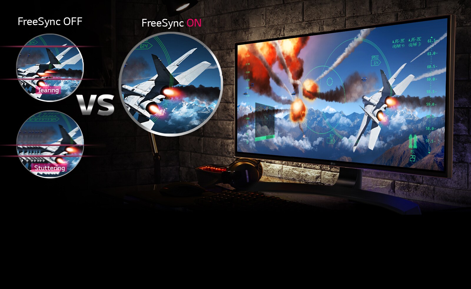Clear, Live Gaming Scenes with FreeSync