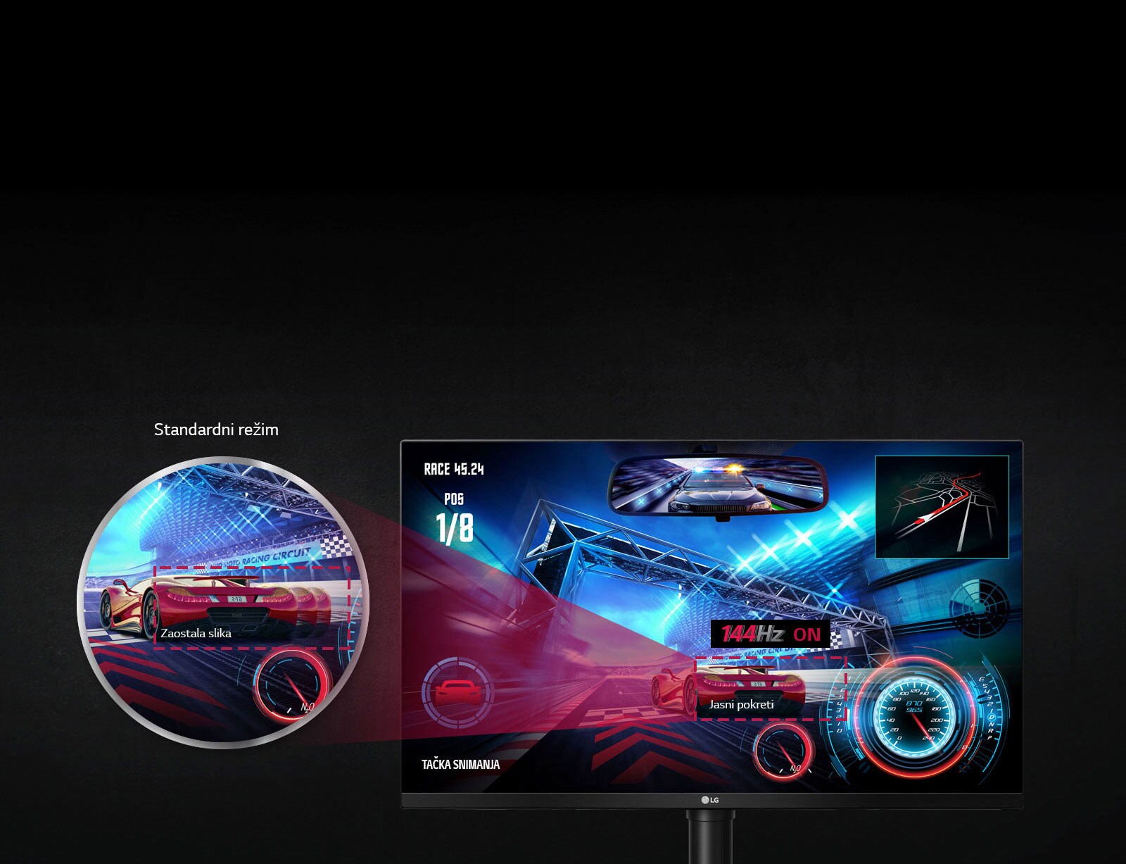 Tečni pokreti u igri uz brzinu osvežavanja 144 Hz3